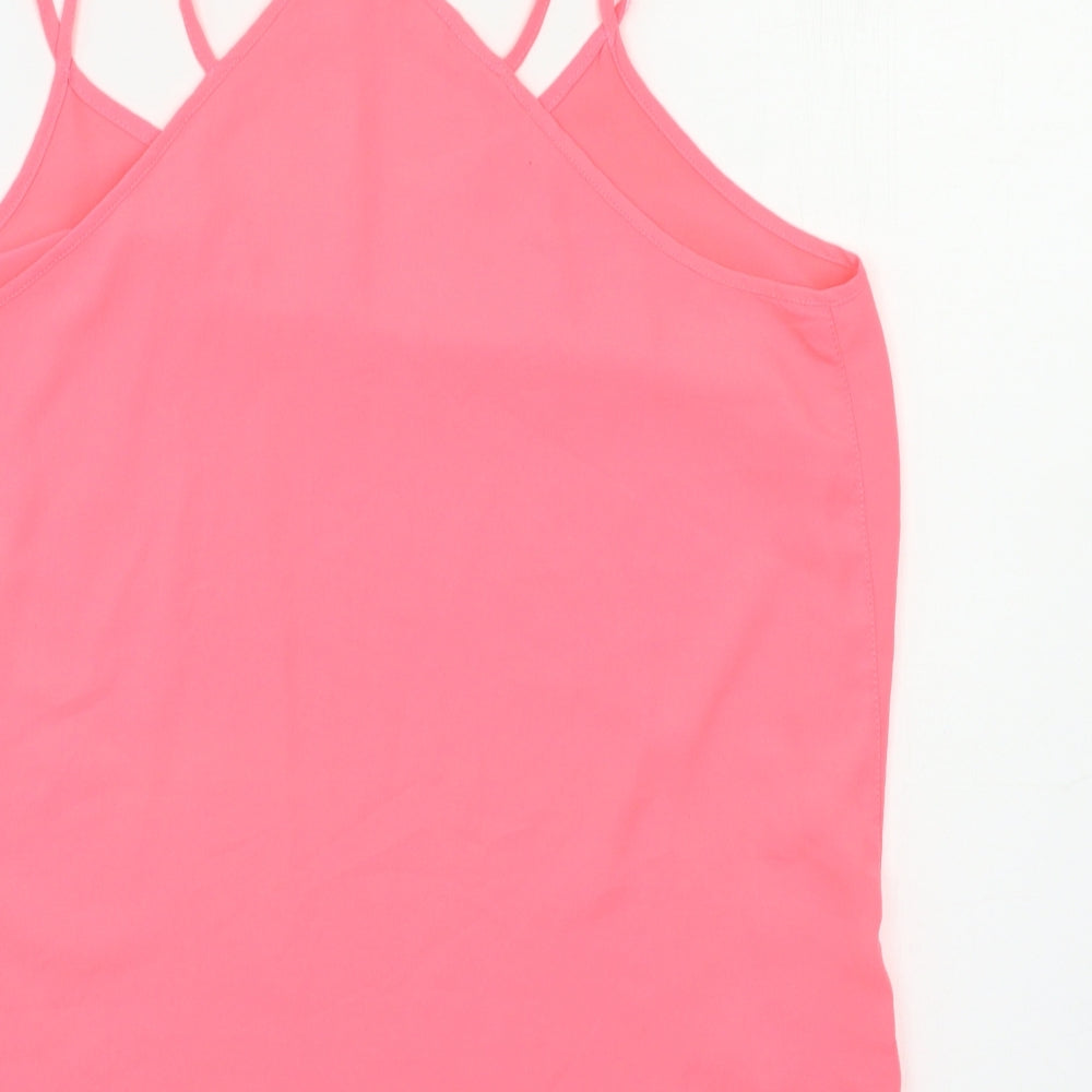 River Island Womens Pink Basic Tank Size 10