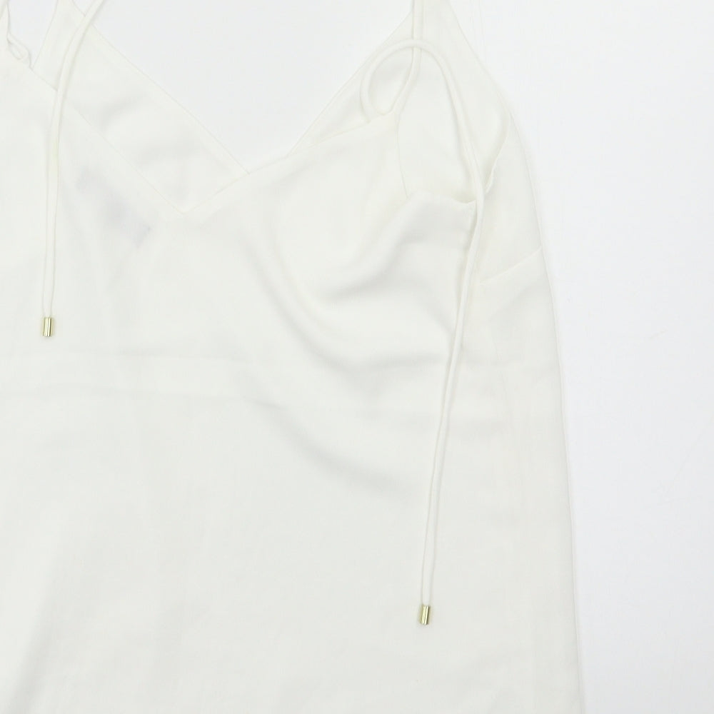 F&F Womens White Camisole Tank Size 6