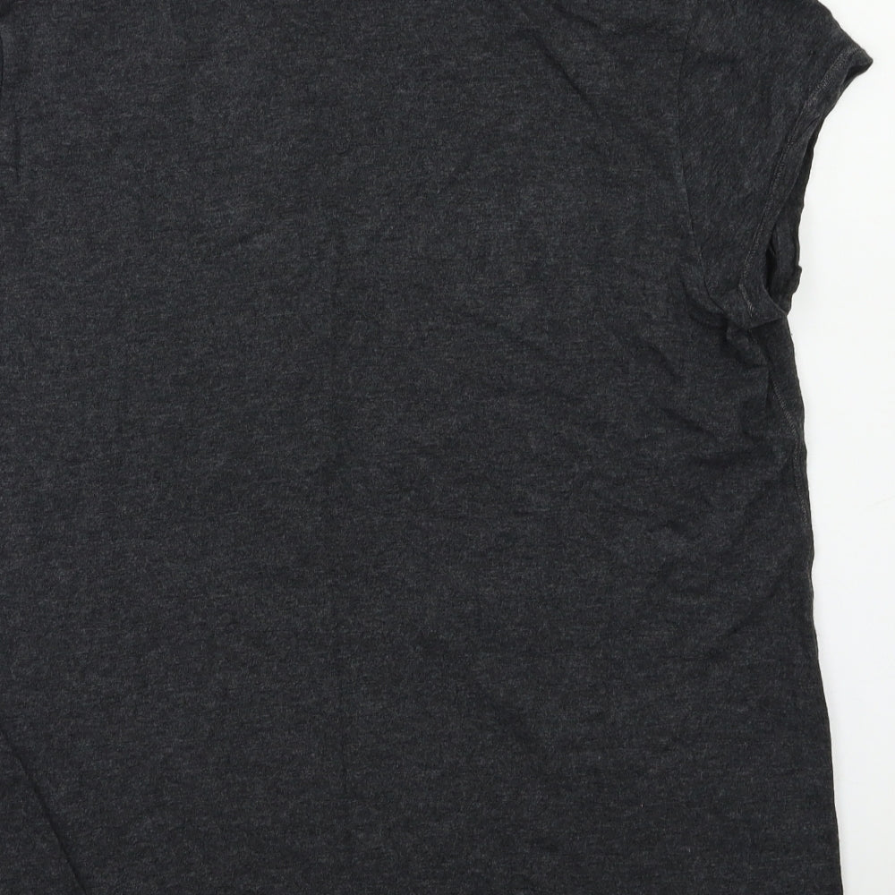 Wrap Womens Grey Basic Polo Size 18