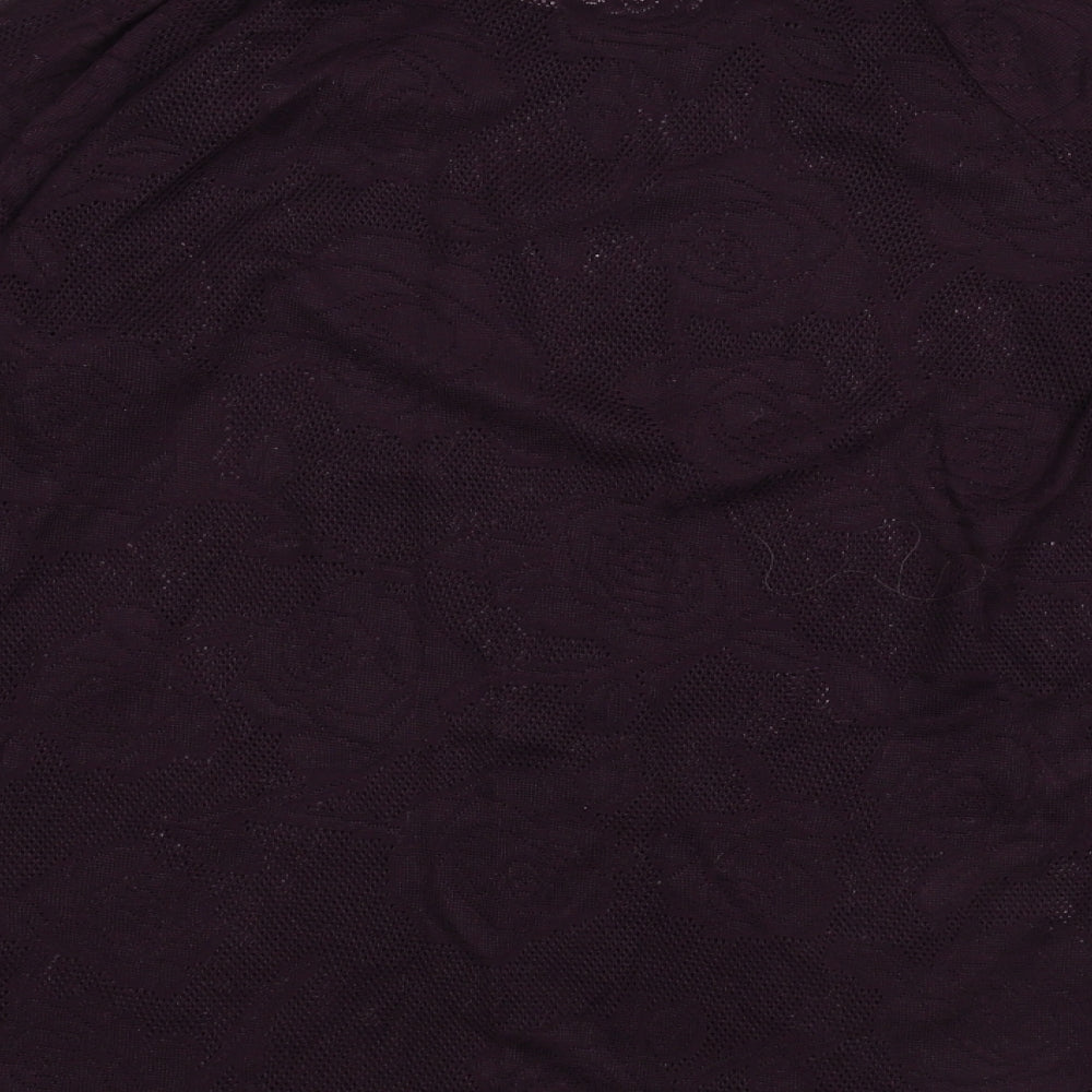 NEXT Womens Purple Floral Pullover Jumper Size 12