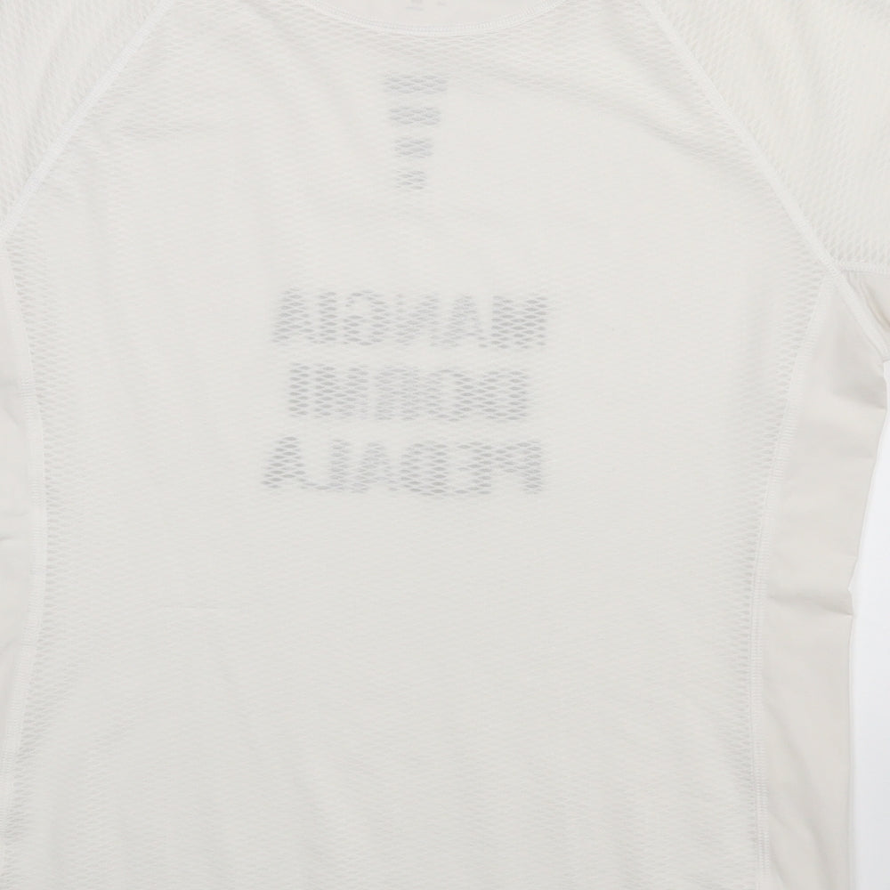 Preworn Womens White Basic T-Shirt Size 16
