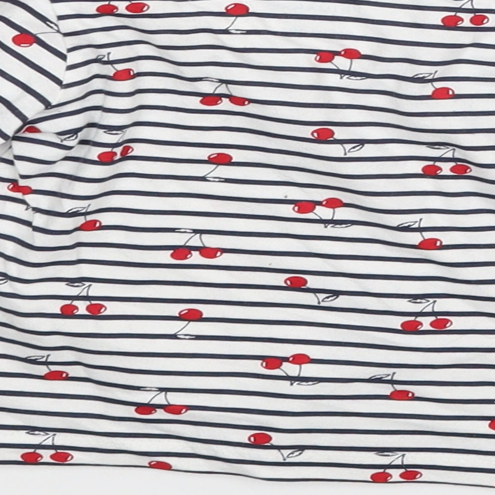 Primark Baby White Striped Basic Blouse Size 6-9 Months