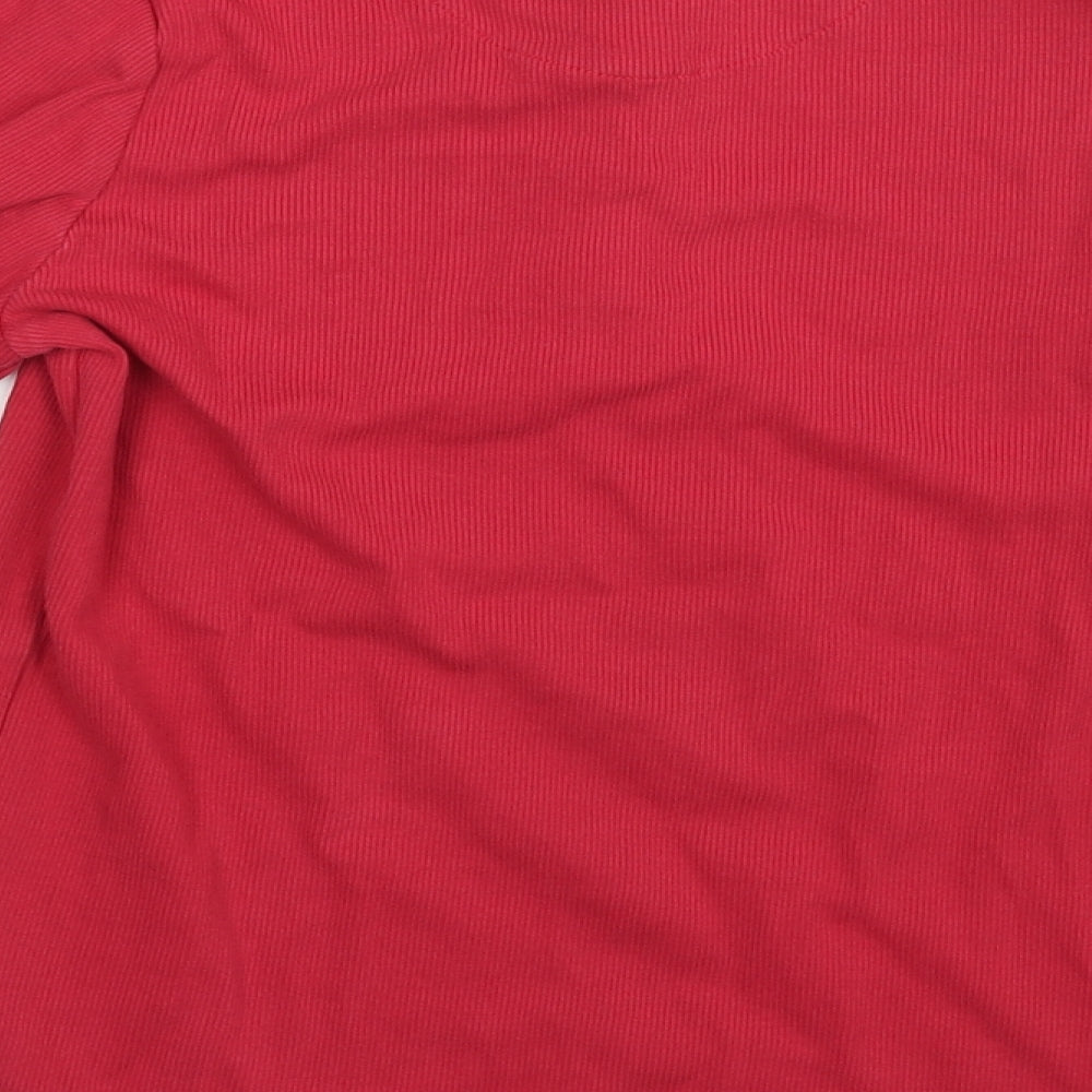 NEXT Girls Red Rayon Basic Blouse Size 9 Years - Smile lots