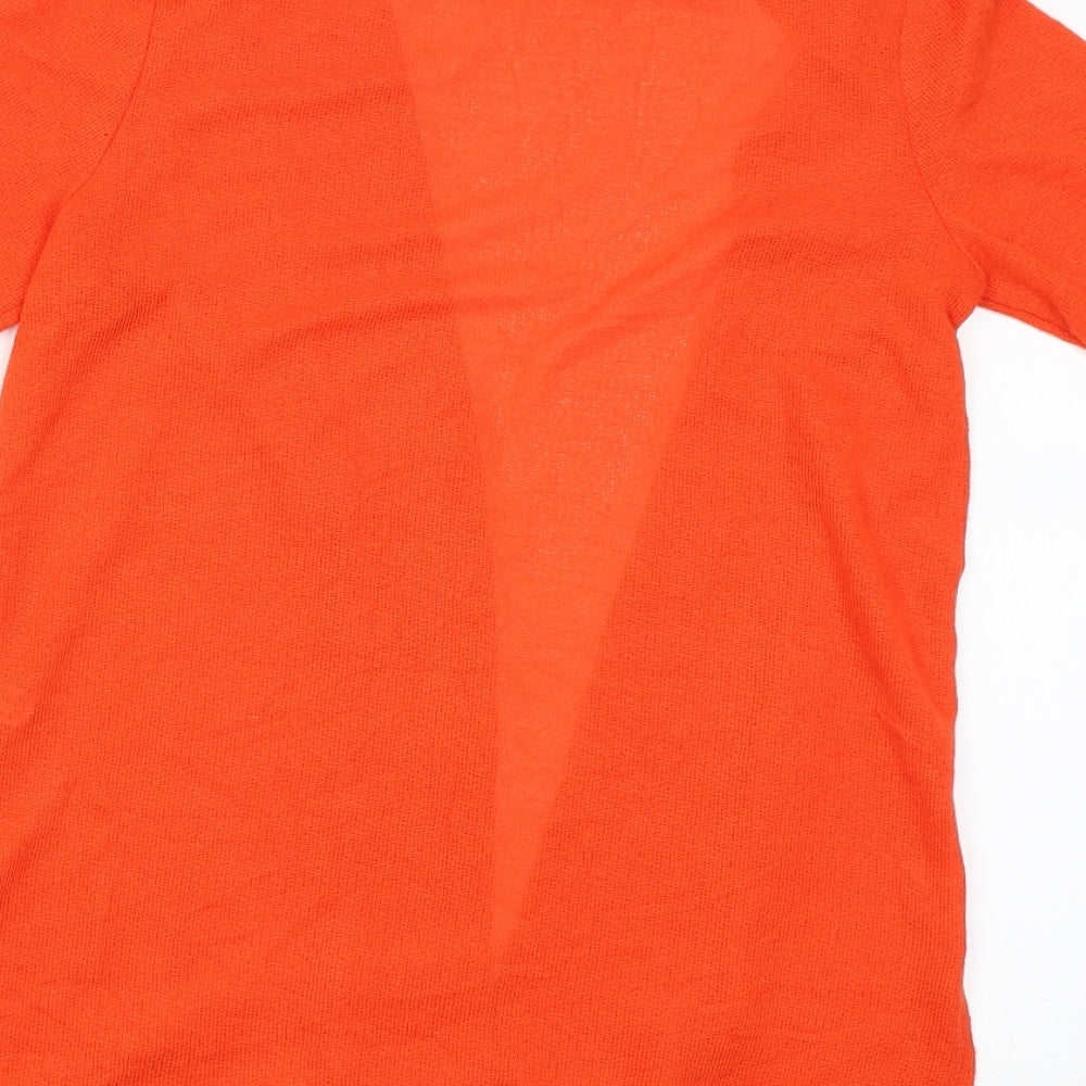 George Womens Orange Basic Blouse Size 10