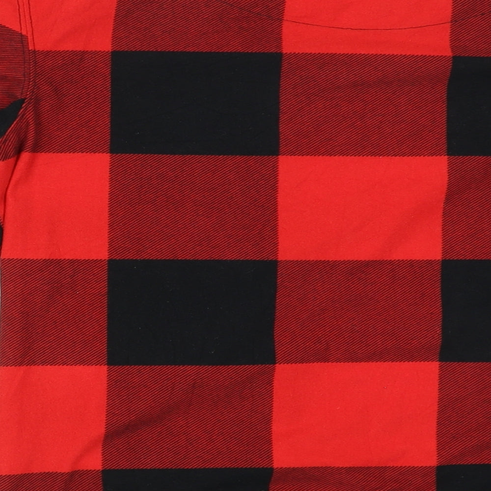 NEXT Womens Red Check Pullover Jumper Size M - The final sleigh