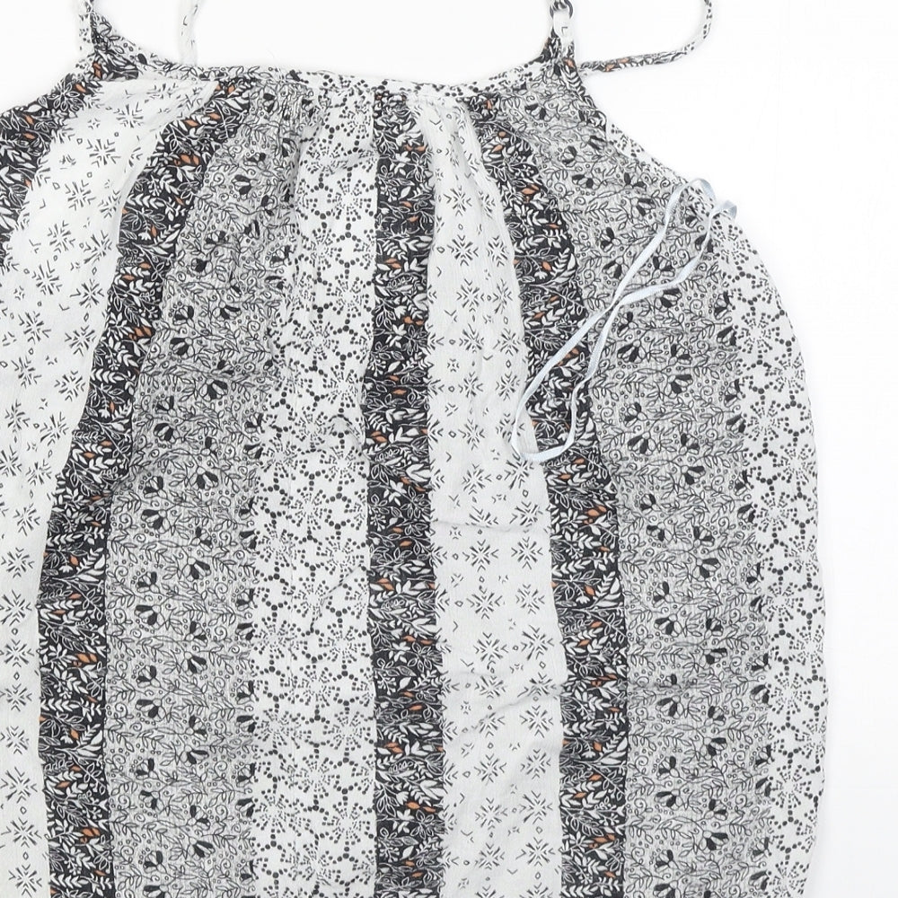 Primark Womens White Floral Camisole Blouse Size 8