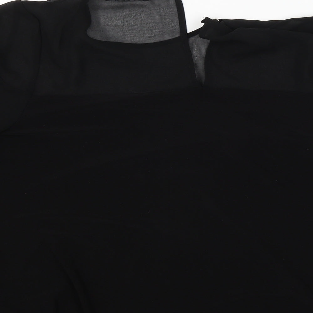 Wallis Womens Black Basic Blouse Size 12