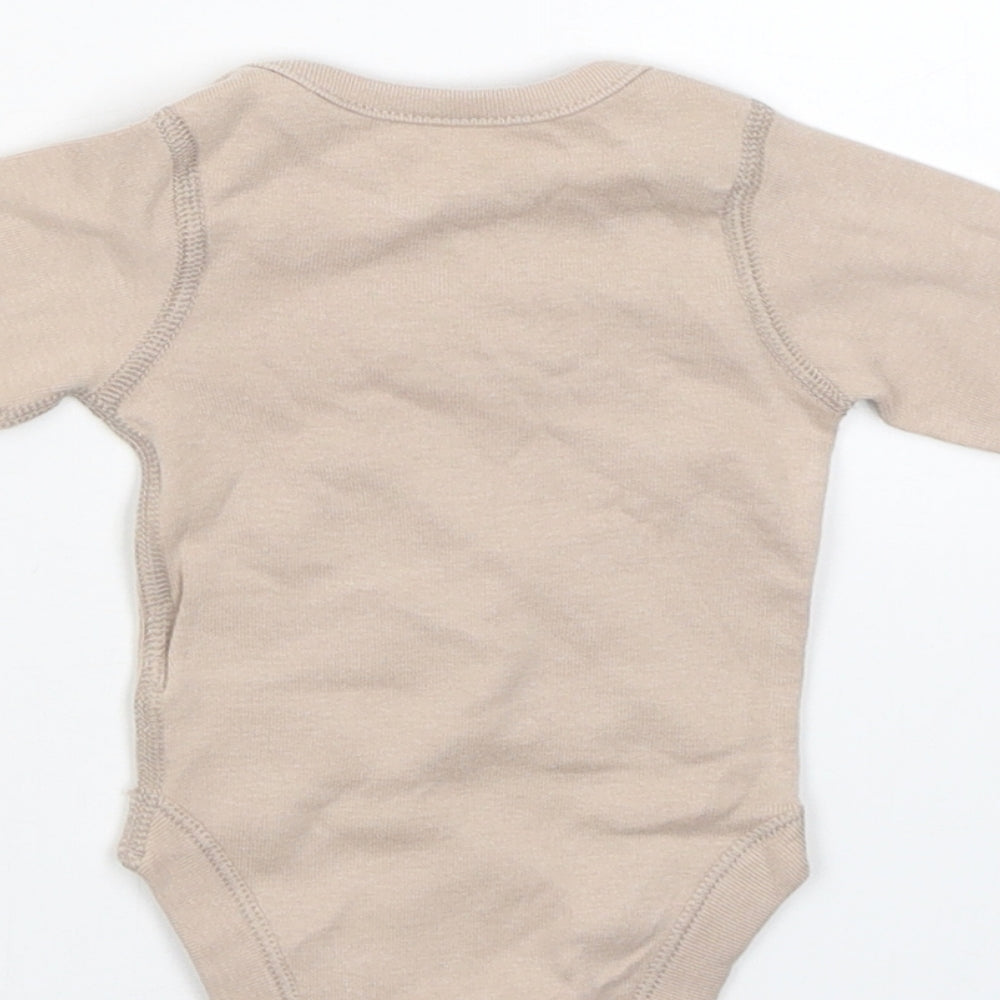 Marks & Spencer Baby Beige Babygrow One-Piece Size Newborn