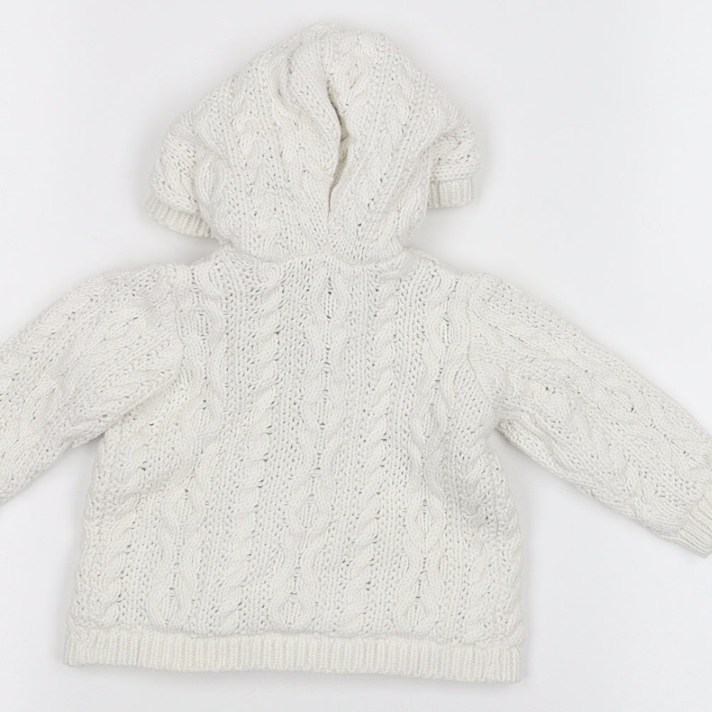 TU Baby White Jacket Size 3-6 Months