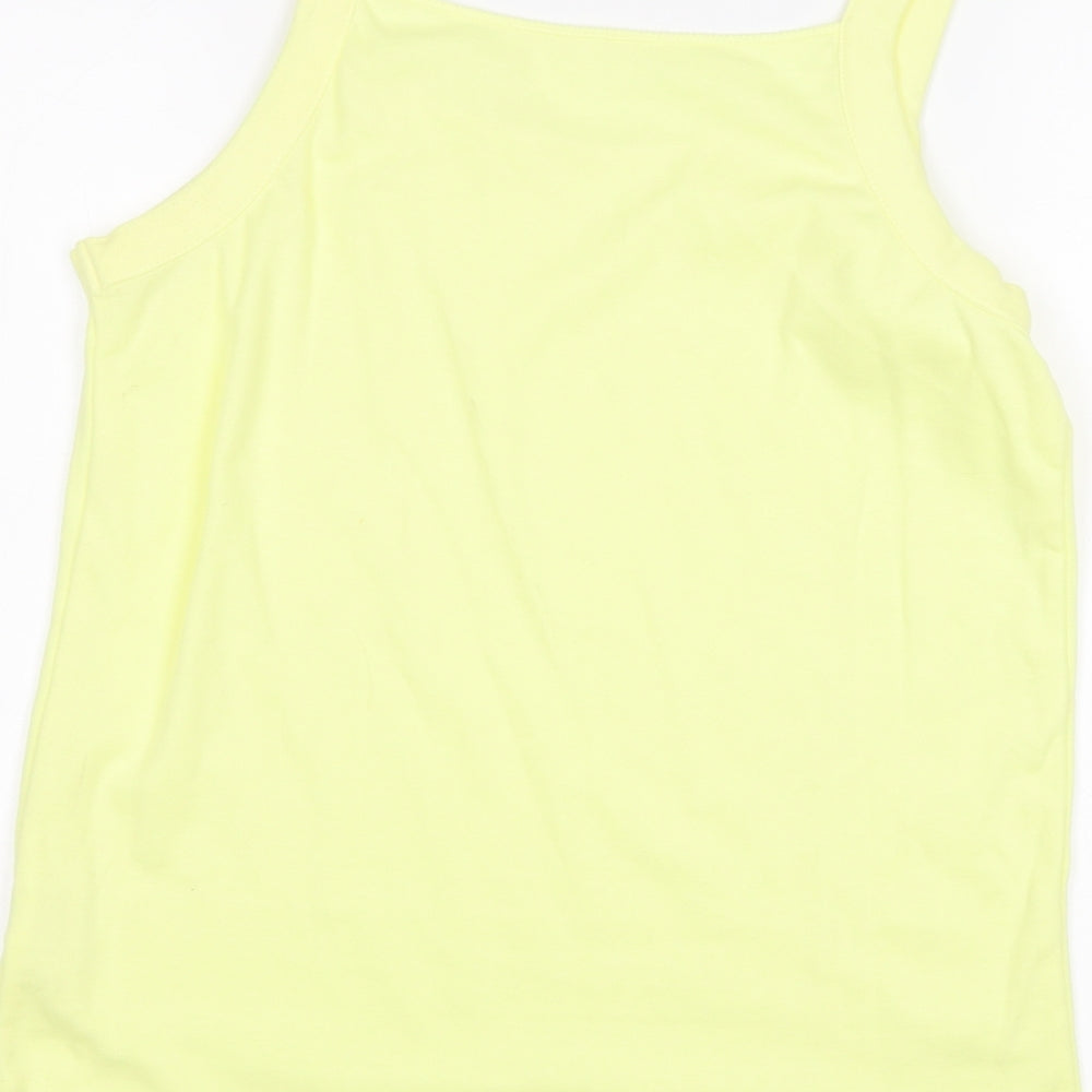 Bonmarché Womens Yellow Basic Tank Size M