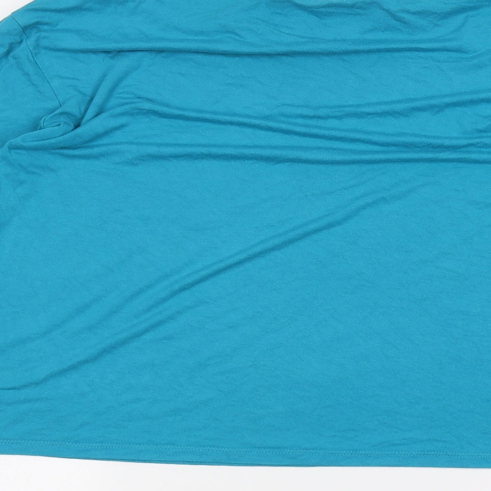 Marks & Spencer Girls Blue Basic T-Shirt Size 12-13 Years