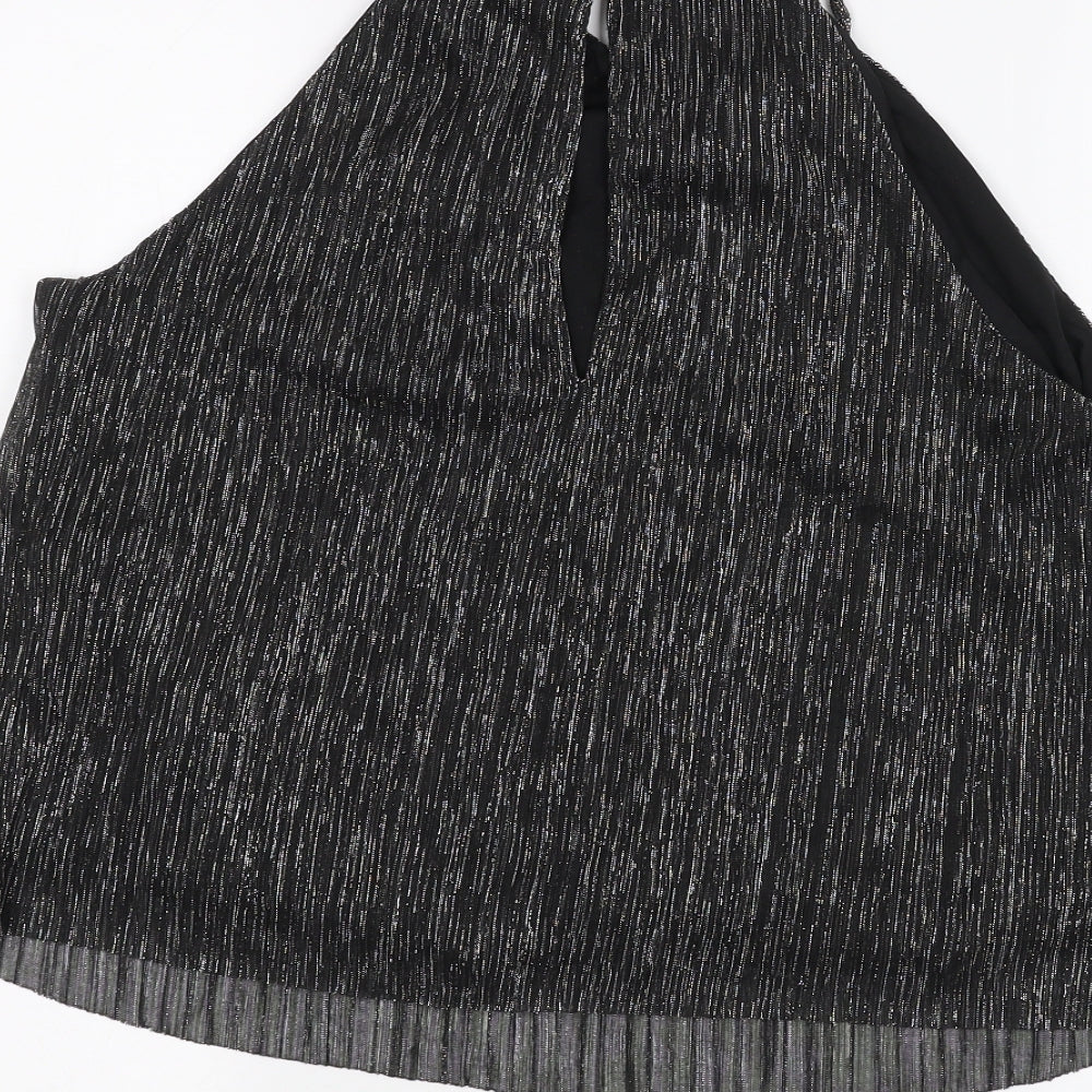 H&M Womens Black Basic T-Shirt Size 14