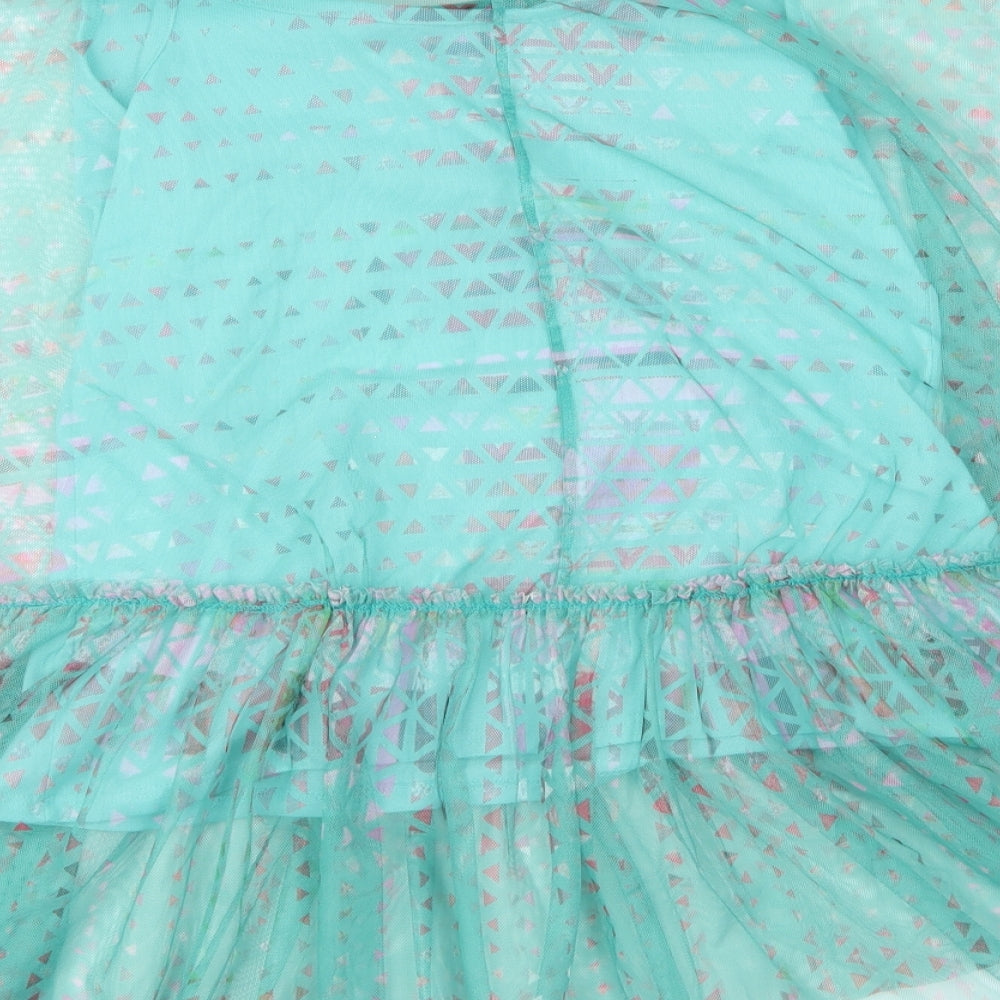 NEXT Womens Green Argyle/Diamond Blouse Size 14