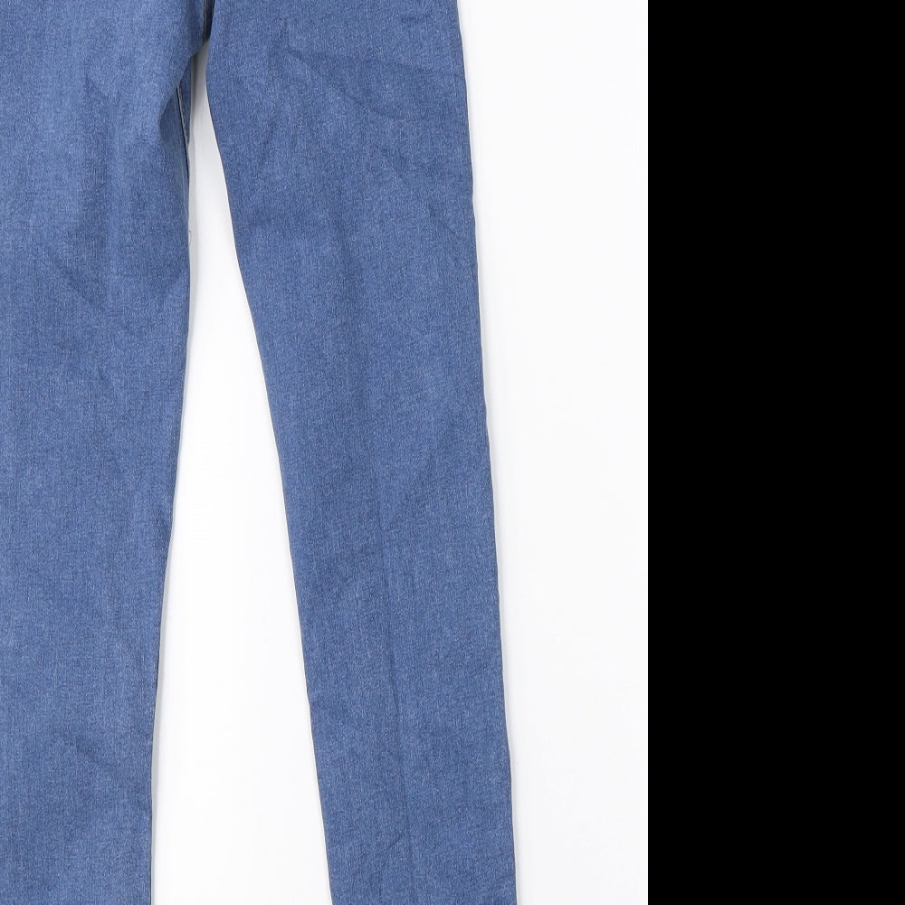 Denim Co. Womens Blue Denim Skinny Jeans Size 6 L25 in