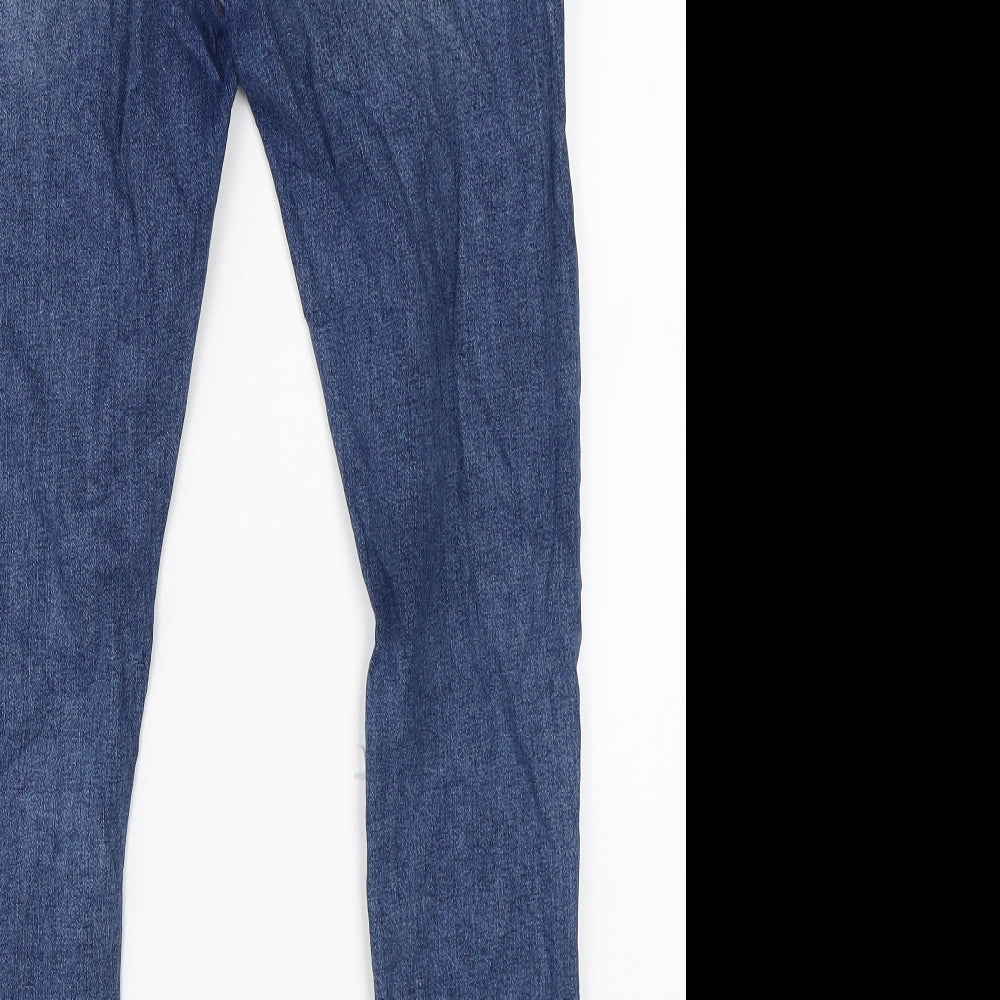 Very Womens Blue Denim Skinny Jeans Size 10 L26 in