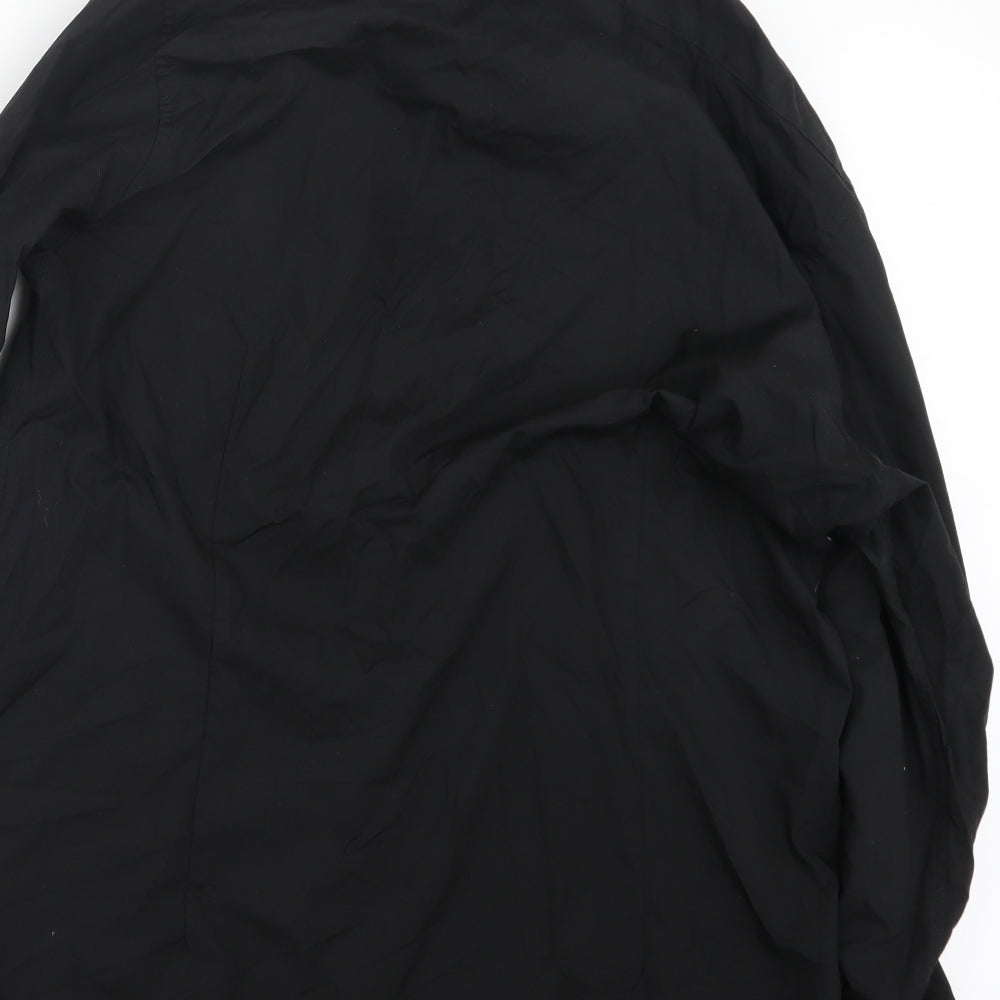 Debenhams Mens Black Button-Up Size 17.5