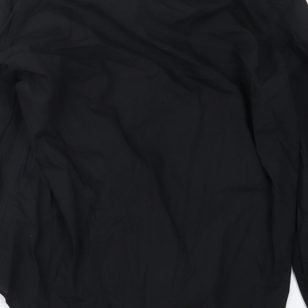 Primark Mens Black Button-Up Size 17