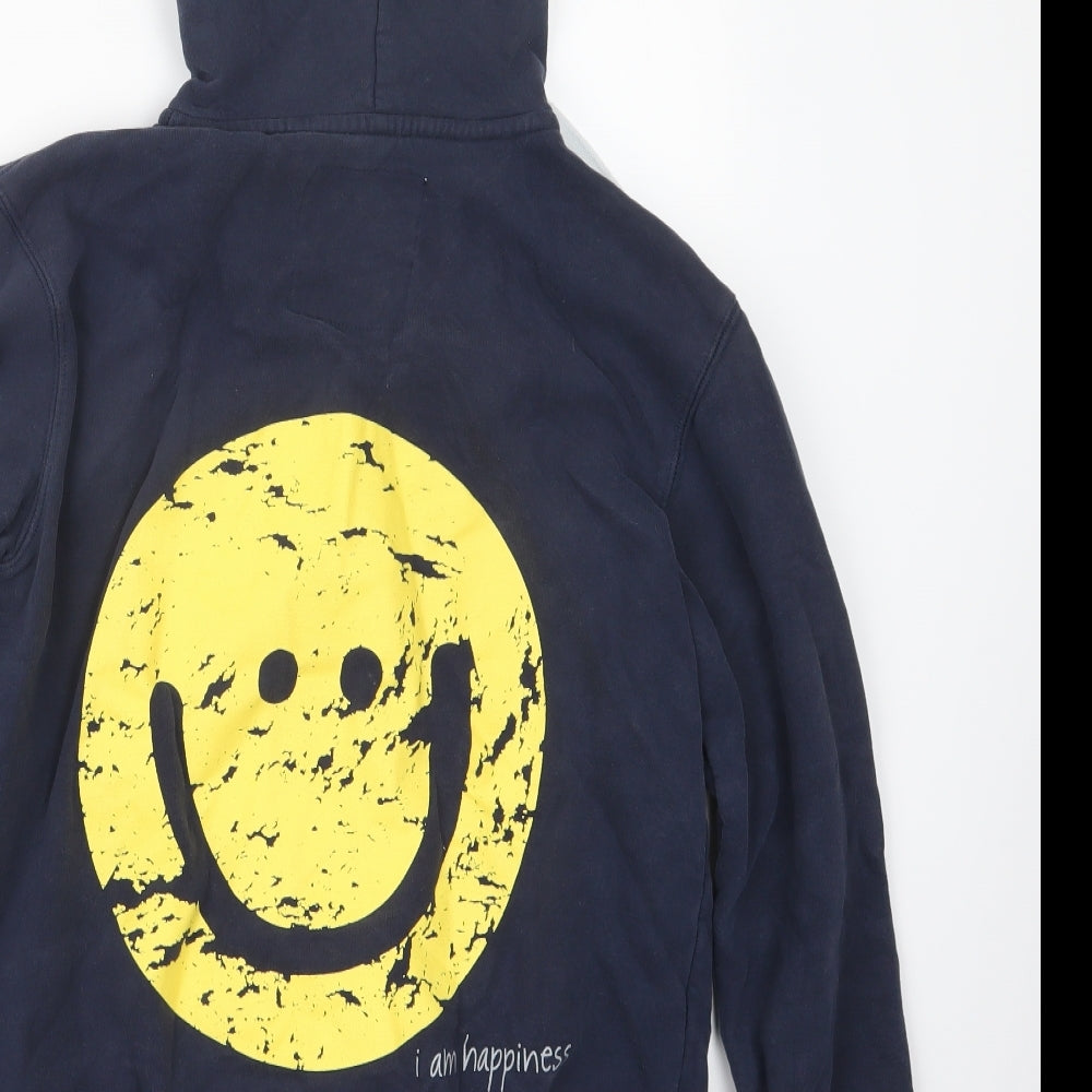 lovethislife Womens Blue Full Zip Hoodie Size S
