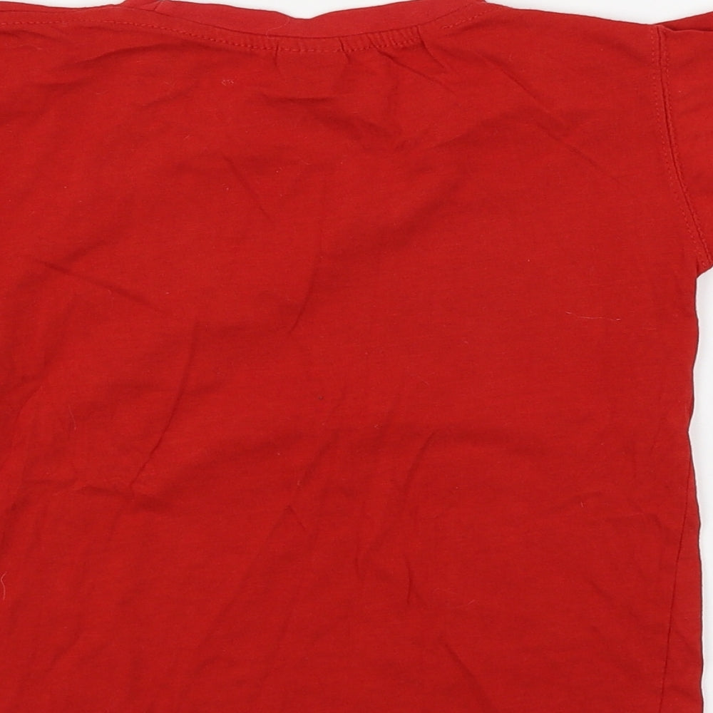 Hong Kong Boys Red Jersey Basic T-Shirt Size 9 Years