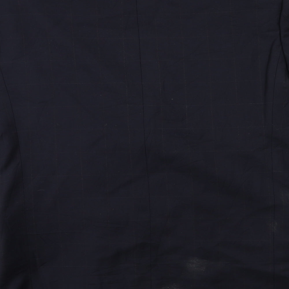 super 110's Mens Blue Check Jacket Suit Jacket Size 40