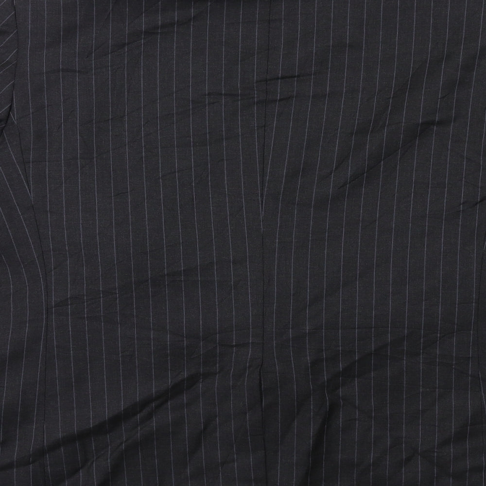 Impressions Mens Grey Striped Jacket Suit Jacket Size 44