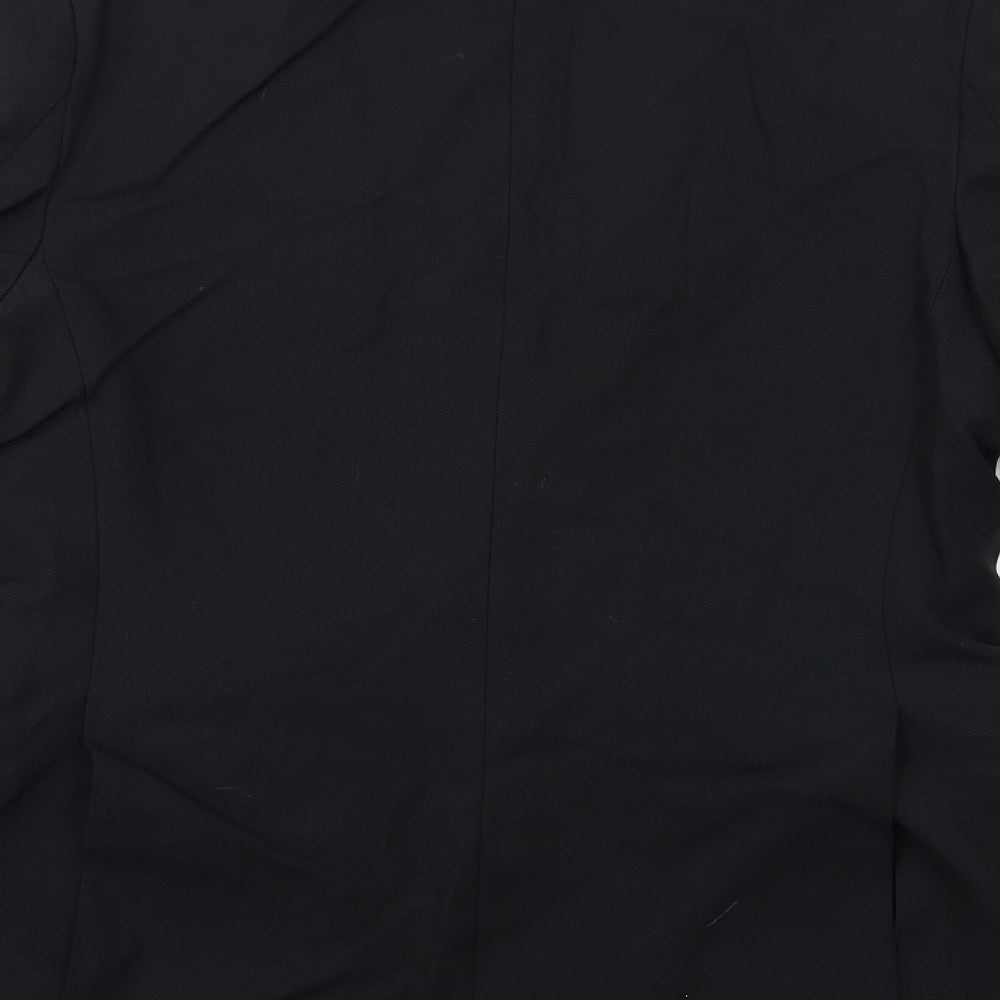 Preworn Mens Black Jacket Suit Jacket Size 40
