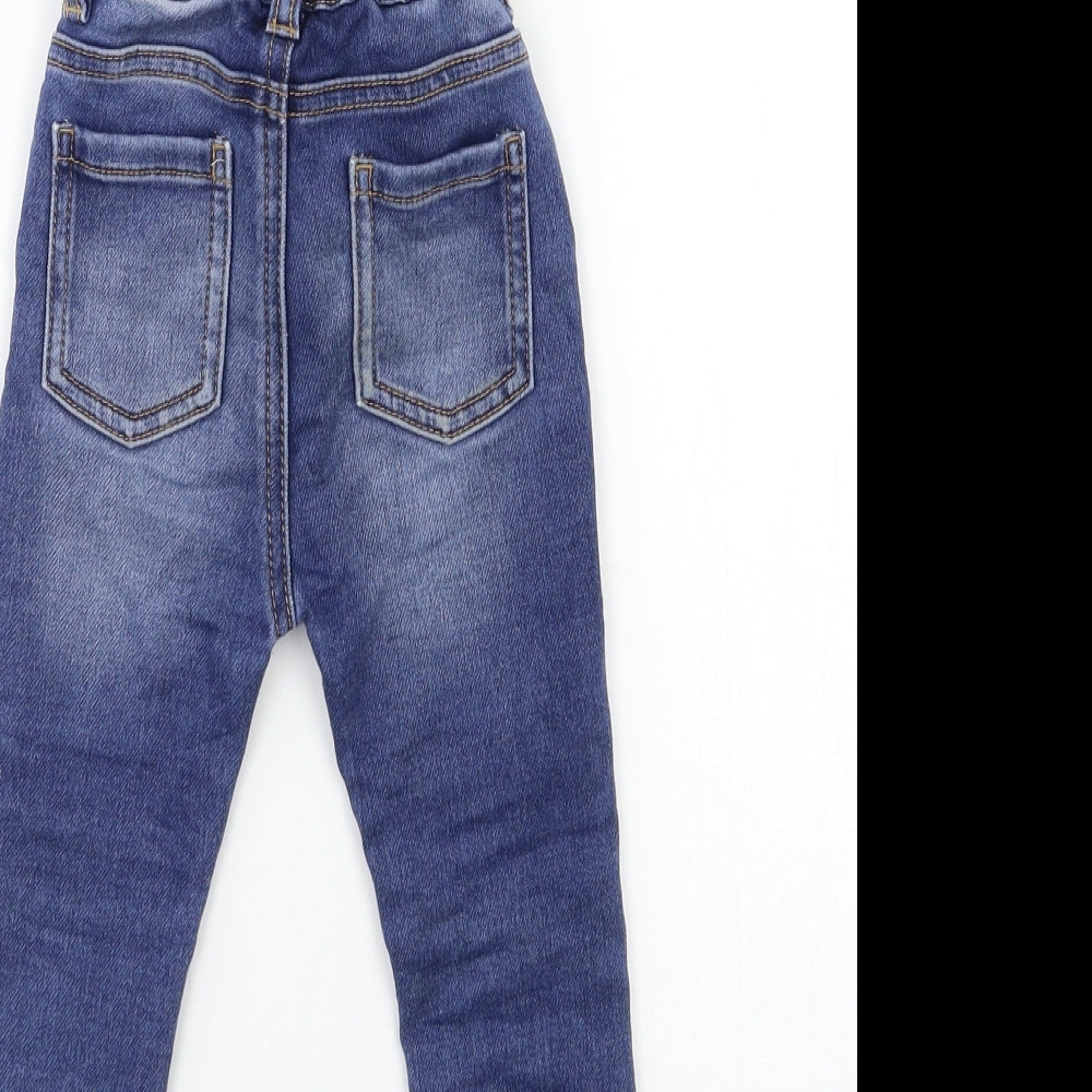 George Baby Blue Denim Snow Pants Jeans Size 12 Months