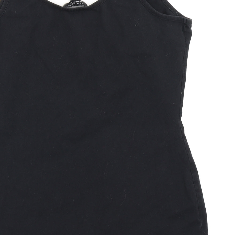 New Look Womens Black Basic Tank Size 10