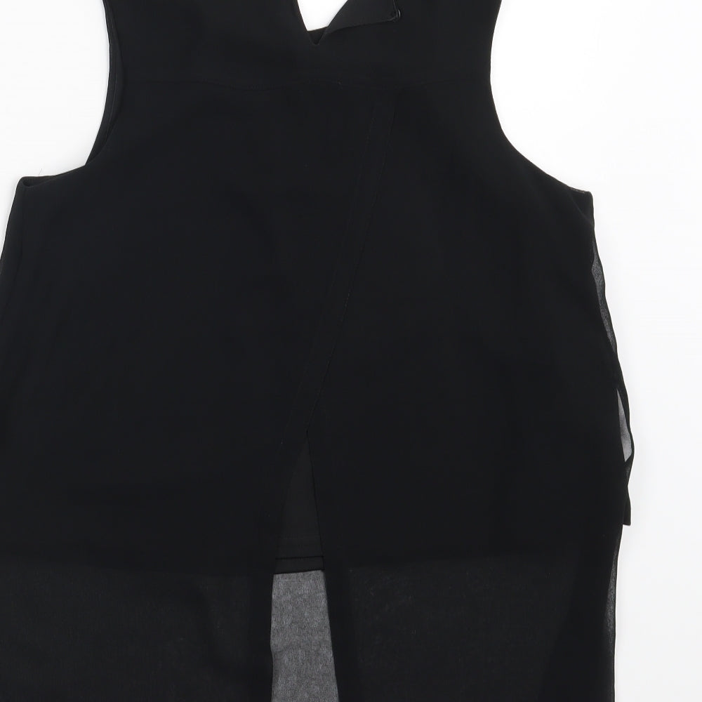 H&M Girls Black Basic Blouse Size 10-11 Years