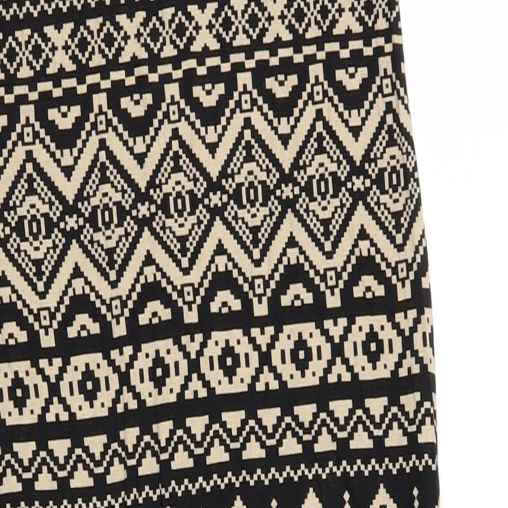 graffic Womens Multicoloured Geometric A-Line Size M