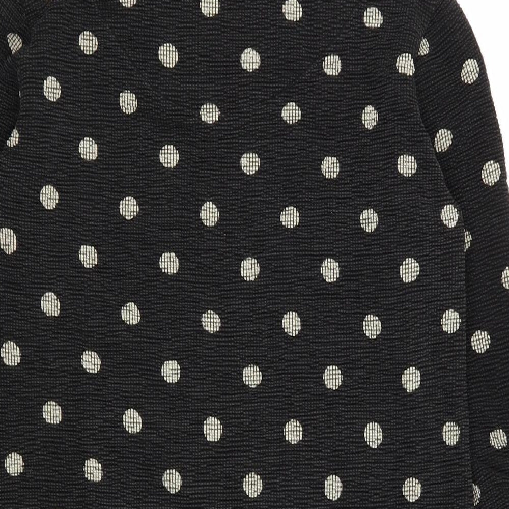 Zara Womens Black Polka Dot Jumper Dress Size M