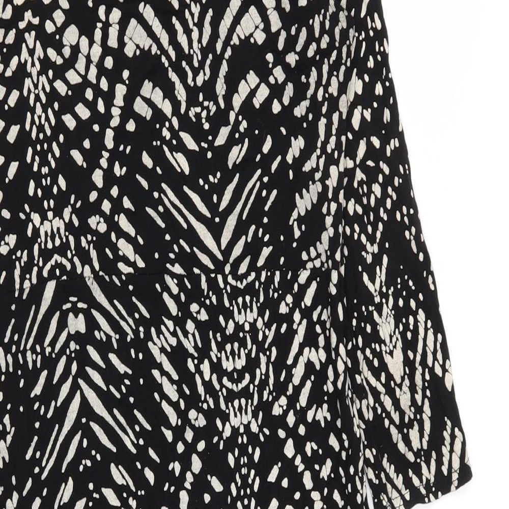 Krisp Womens Multicoloured Geometric A-Line Size 12