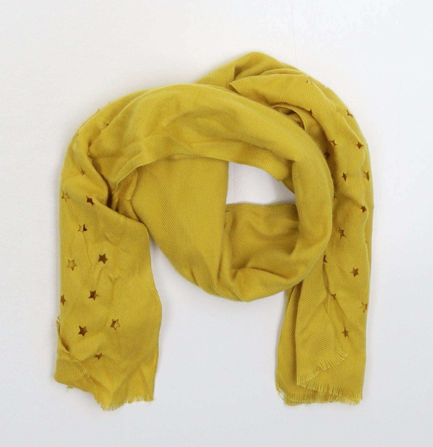 Preworn Womens Yellow Knit Scarf