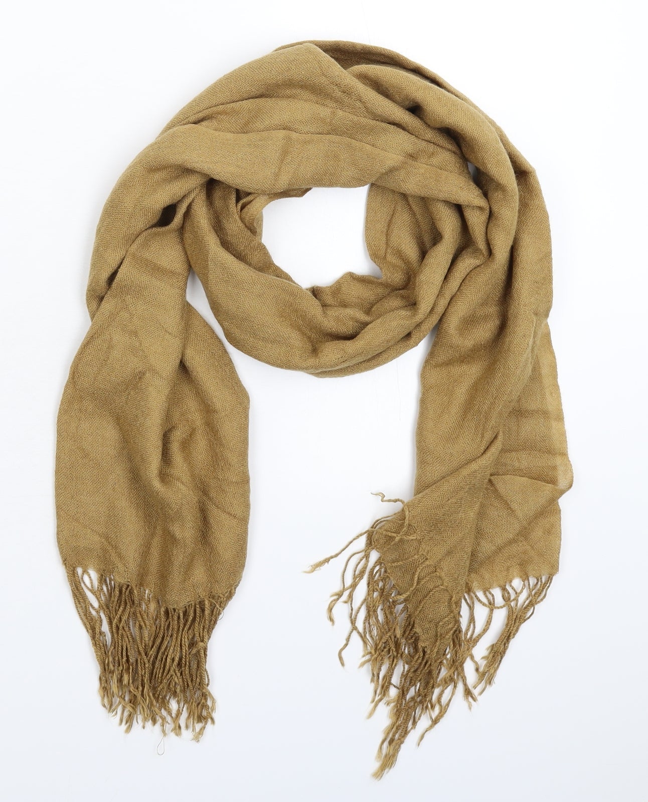 Preworn Womens Beige Knit Scarf