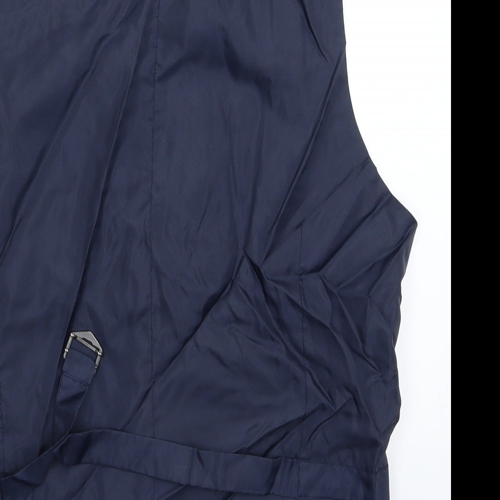 Marks & Spencer Mens Blue Jacket Suit Waistcoat Size S