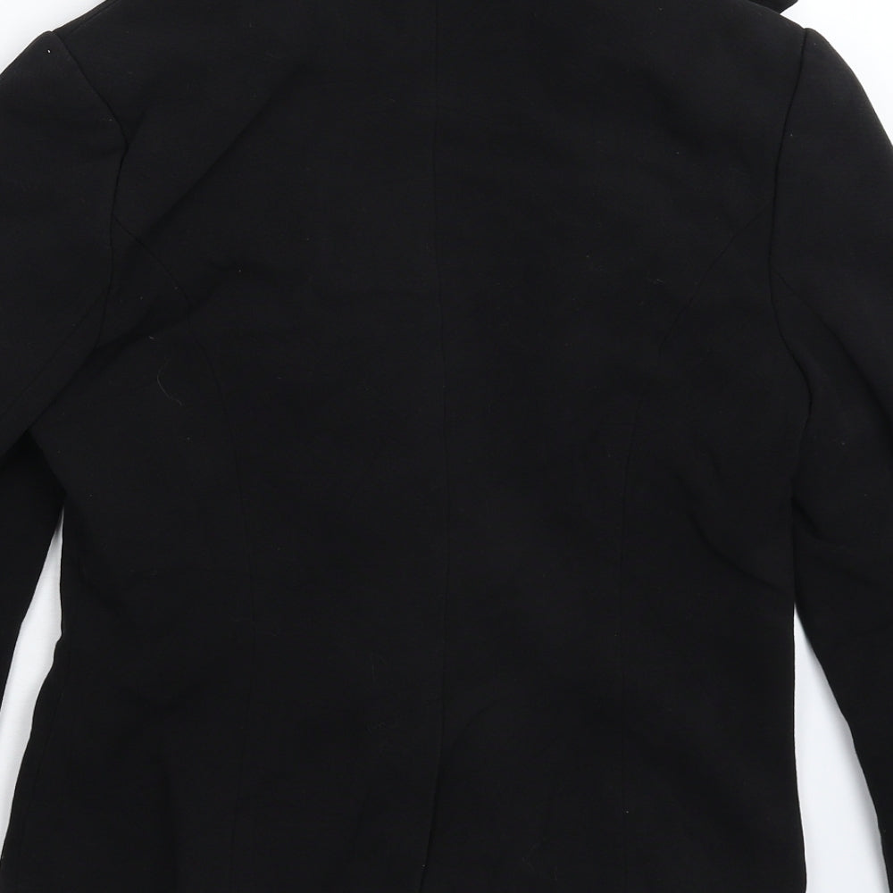 Papaya Womens Black Jacket Blazer Size 10