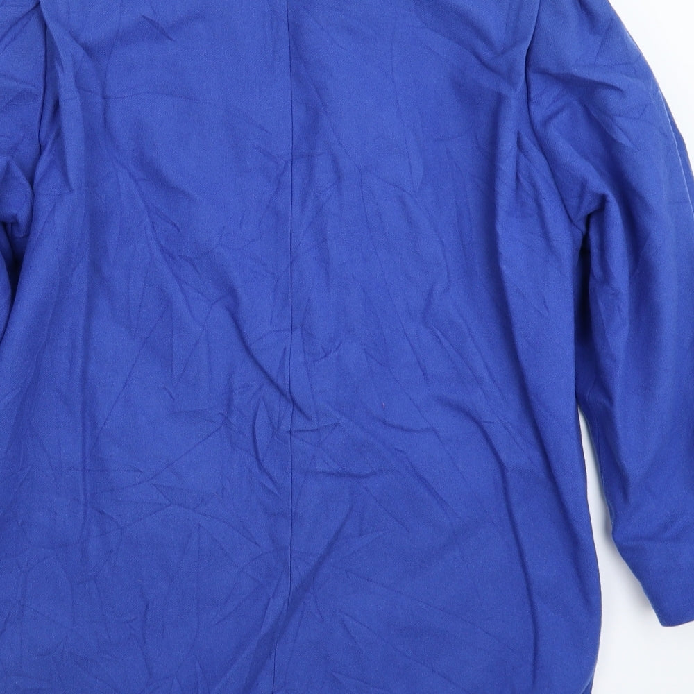 EX Womens Blue Jacket Suit Jacket Size 10