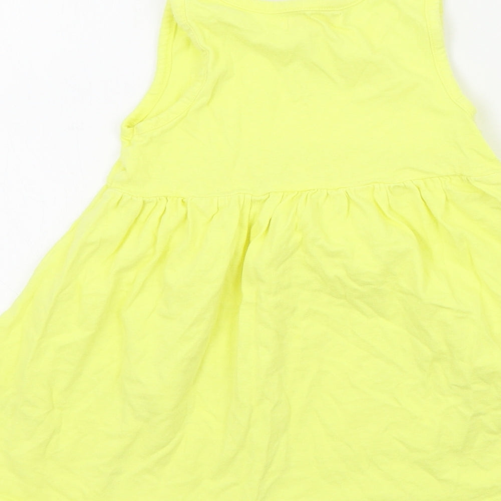 YOUNG DIMENTIONS Girls Yellow Fit & Flare Size 2-3 Years