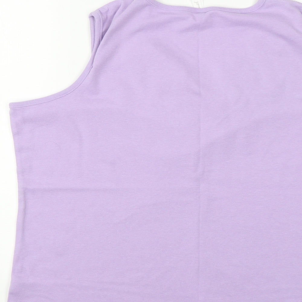 BM Womens Purple Basic Tank Size XL
