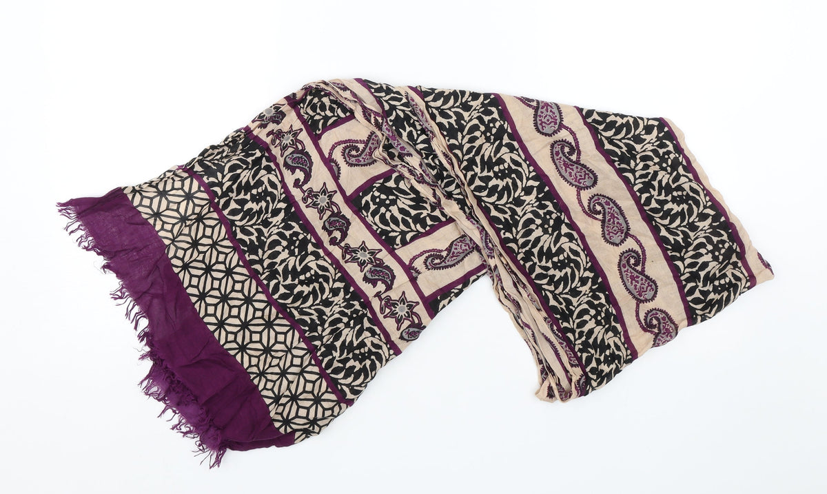 Preworn Womens Purple Paisley Shawl/Wrap