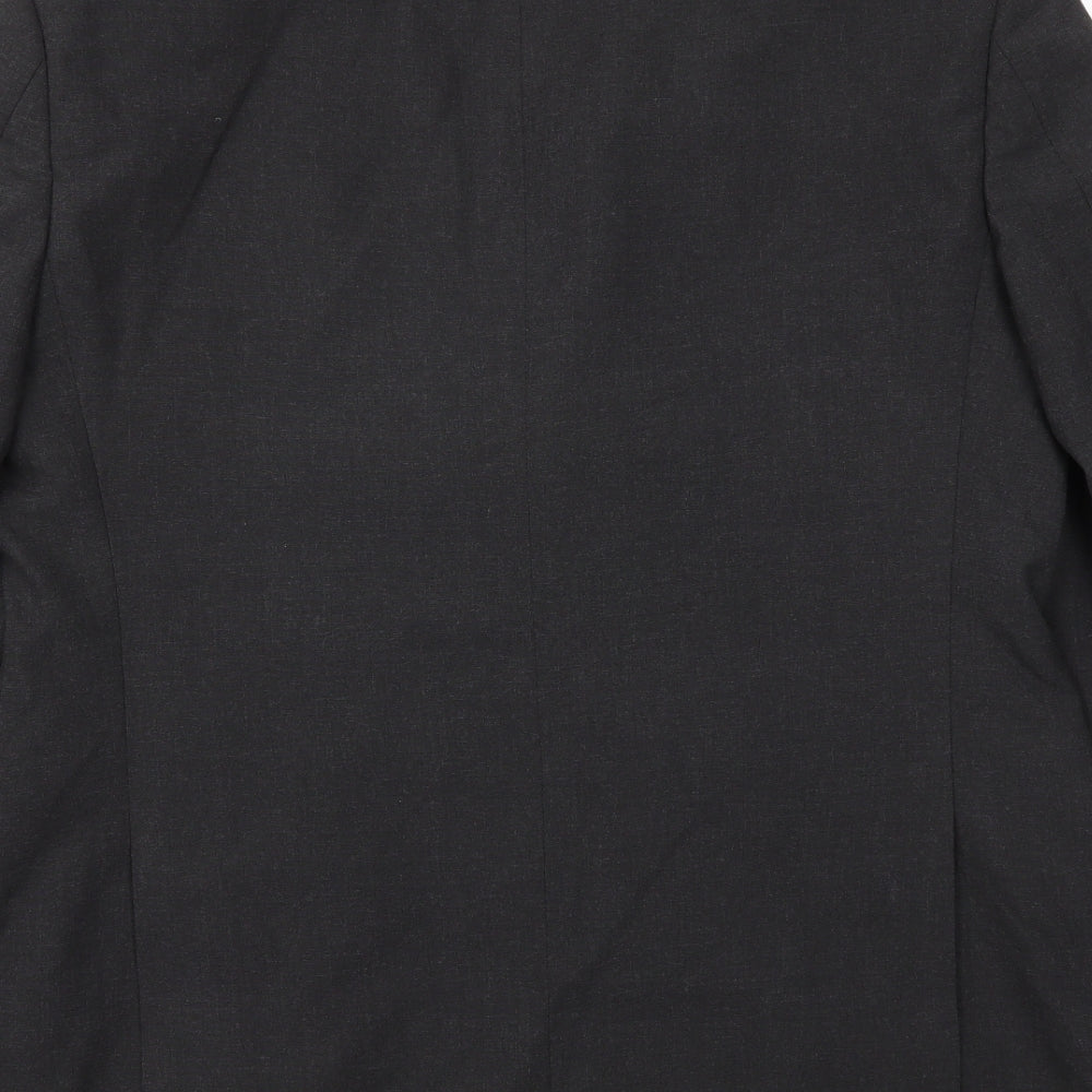 Marks & Spencer Mens Black Houndstooth Jacket Blazer Size 42