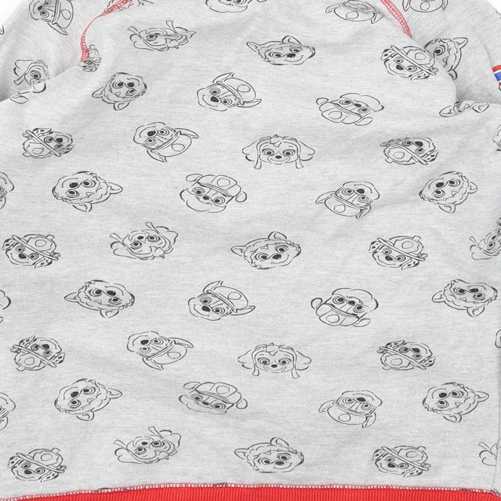 CHARICTER Boys Grey Animal Print Pullover Hoodie Size 8 Years