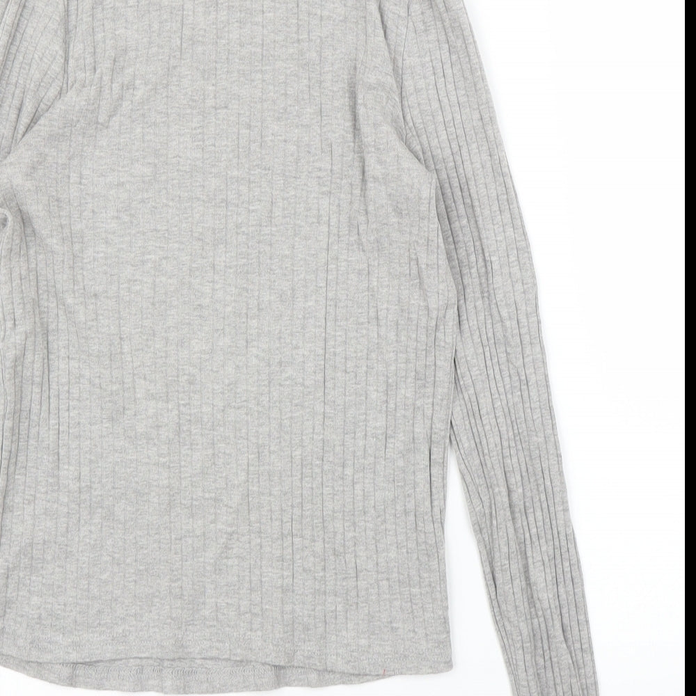 River Island Womens Grey Basic T-Shirt Size 10