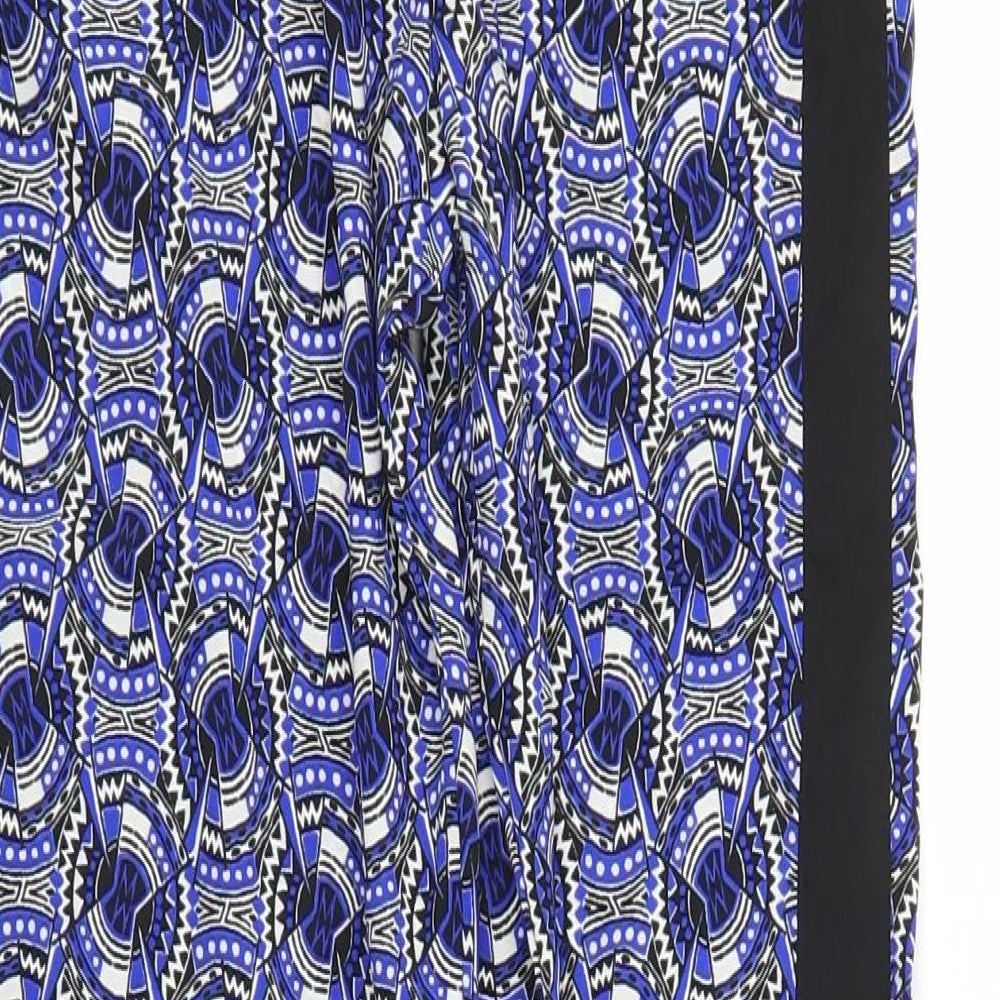 River Island Girls Blue Geometric Bloomer Trousers Size 12 Years