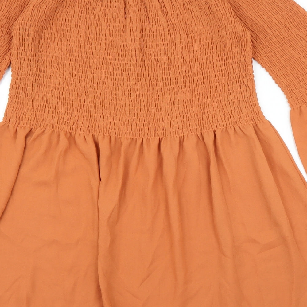 Missguided Womens Orange A-Line Size 10