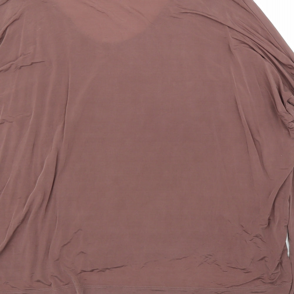 Weekend Womens Purple Basic Blouse Size L