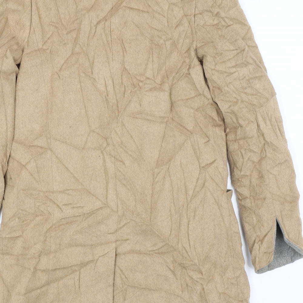 Dorothy Perkins Womens Beige Overcoat Coat Size 8