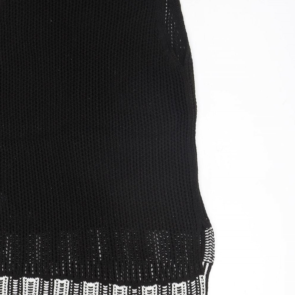 Topshop Womens Black Jumper Dress Size 8