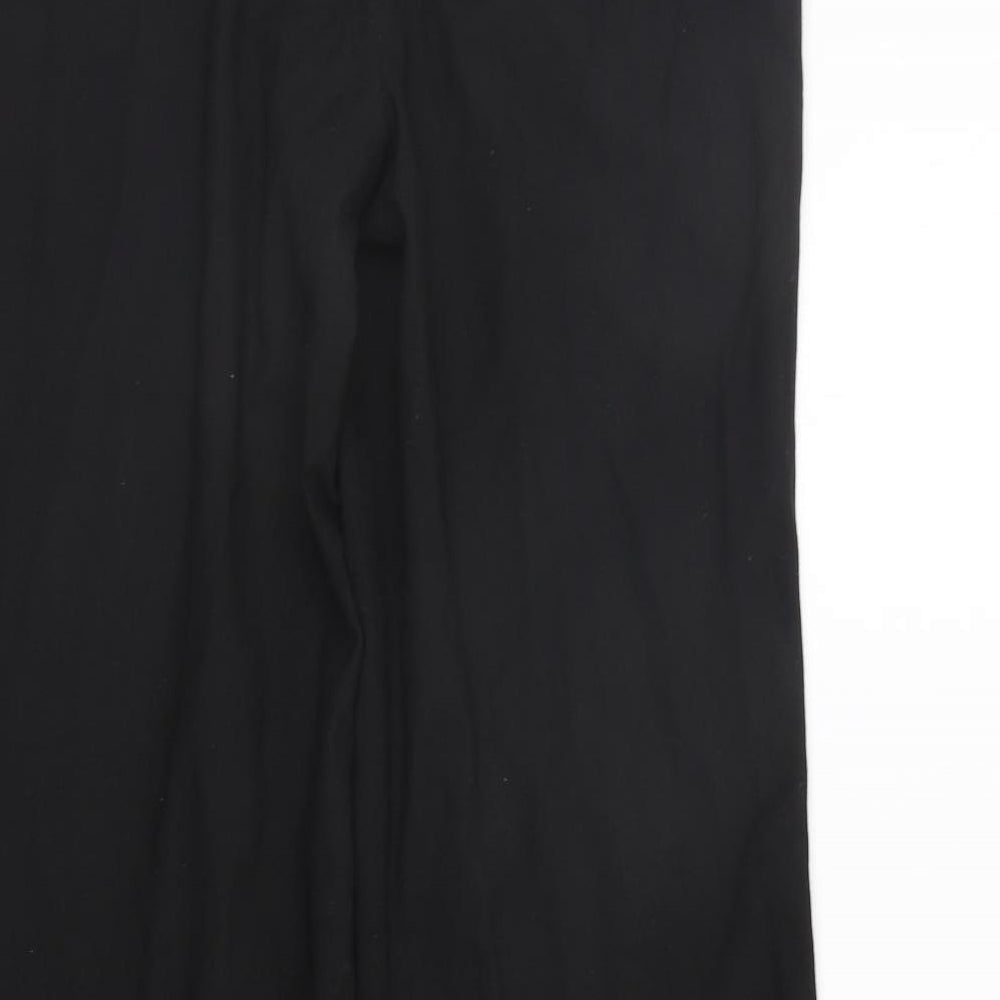 Next Womens Black Trousers Size 10 L26 in