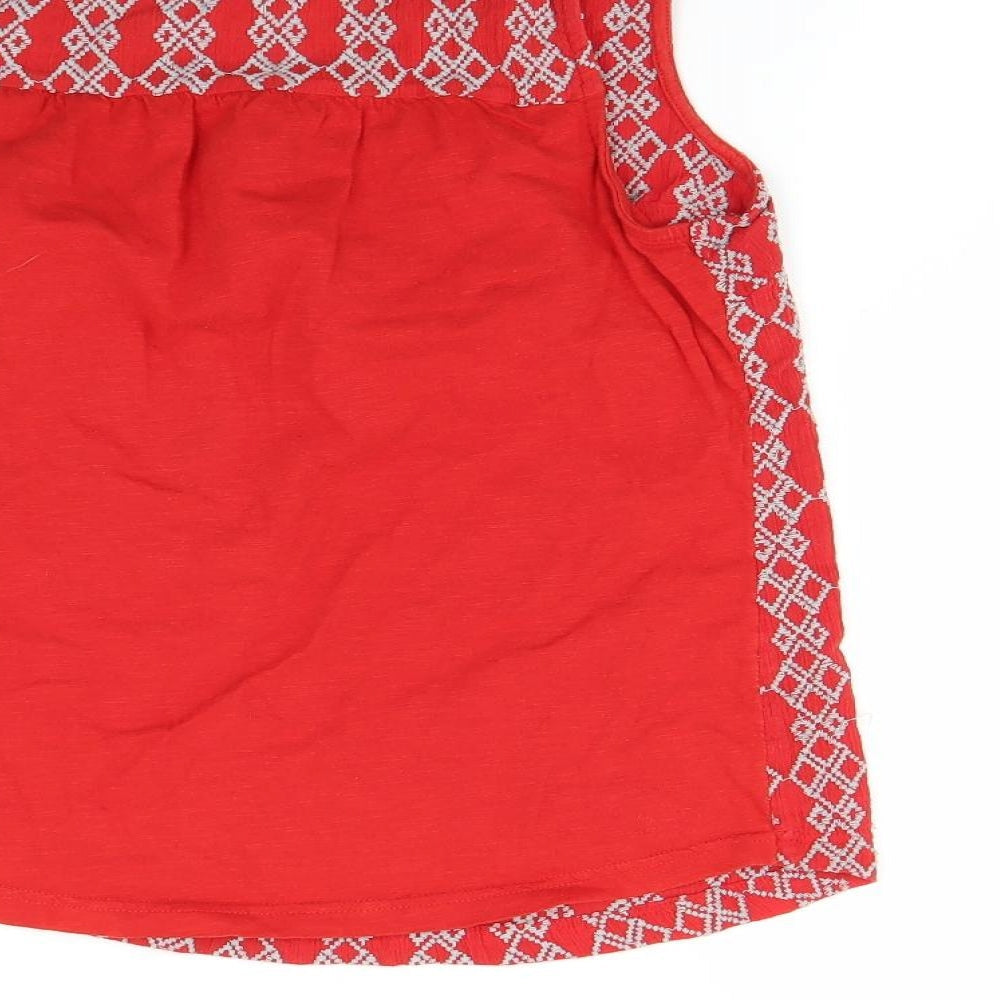NEXT Womens Red Basic Tank Size 8